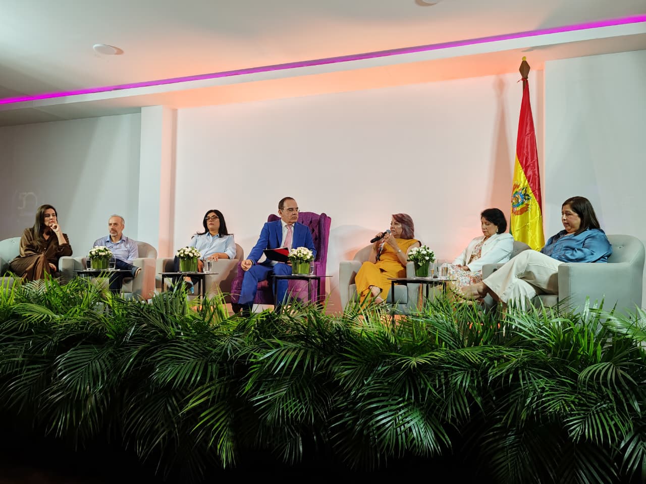 La Dra. Maria Renee Centellas, principal vocera de Laboratorios Bagó, destacó los 50 años de trayectoria de la compañía y su compromiso con la innovación.