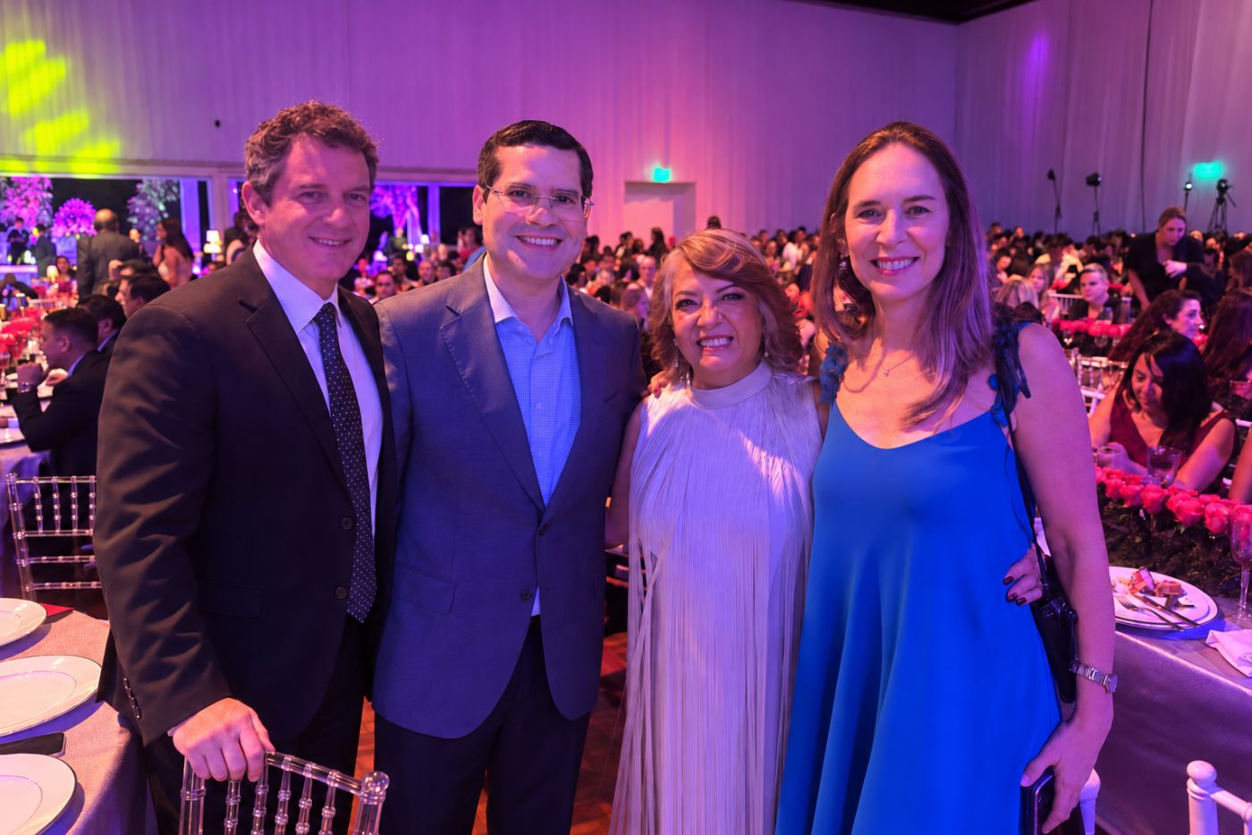 Luciano, Jean Pierre, María Reneé y Carola.