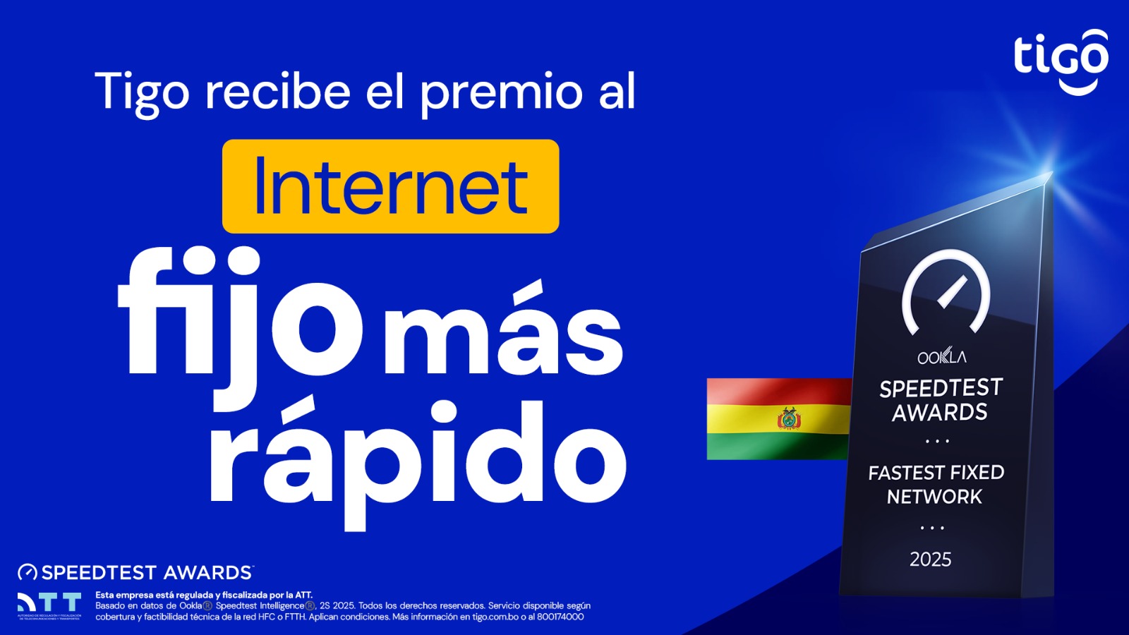 Tigo es reconocida por Ookla con el premio a la “Red Fija más rápida de ...
